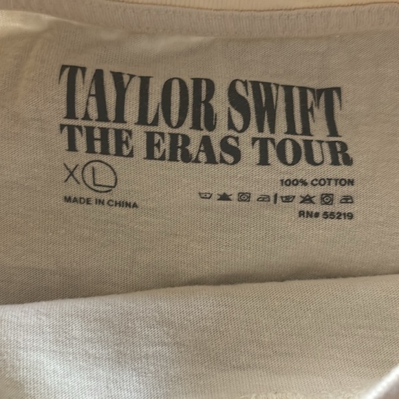 TAYLOR SWIFT | Official Authentic Eras Tour Concert White Graphic T-Shirt XL - Picture 3 of 4